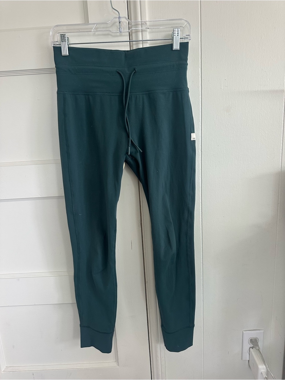 Vuori Teal Drawstring High-Waist Leggings